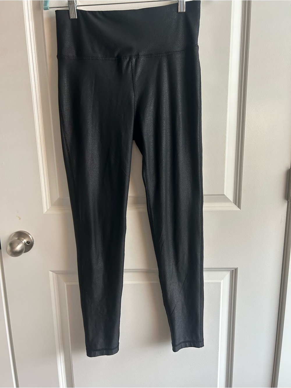 Mono B Black Faux Leather Leggings
